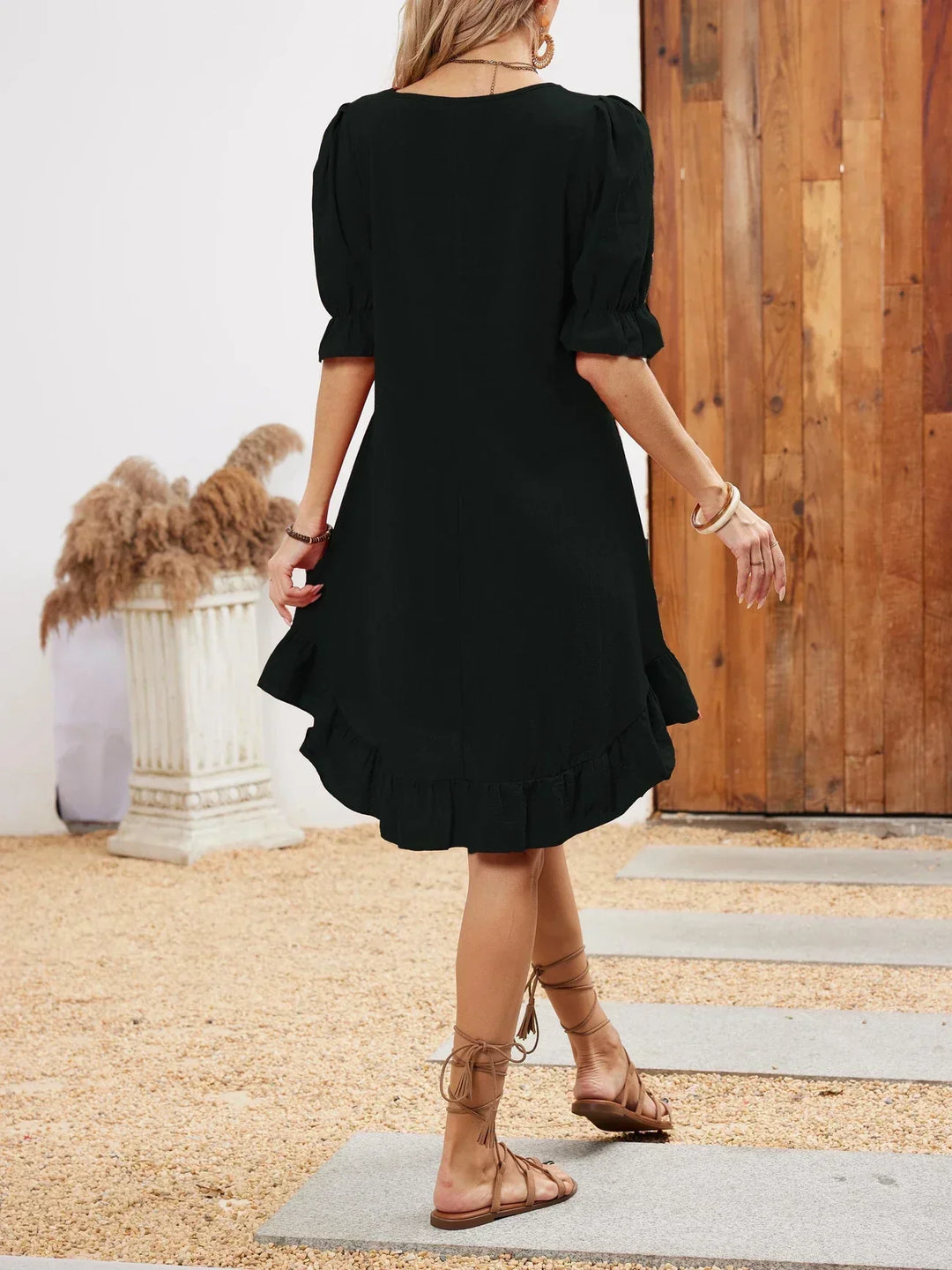 Evi - Half-Sleeve Casual Dress