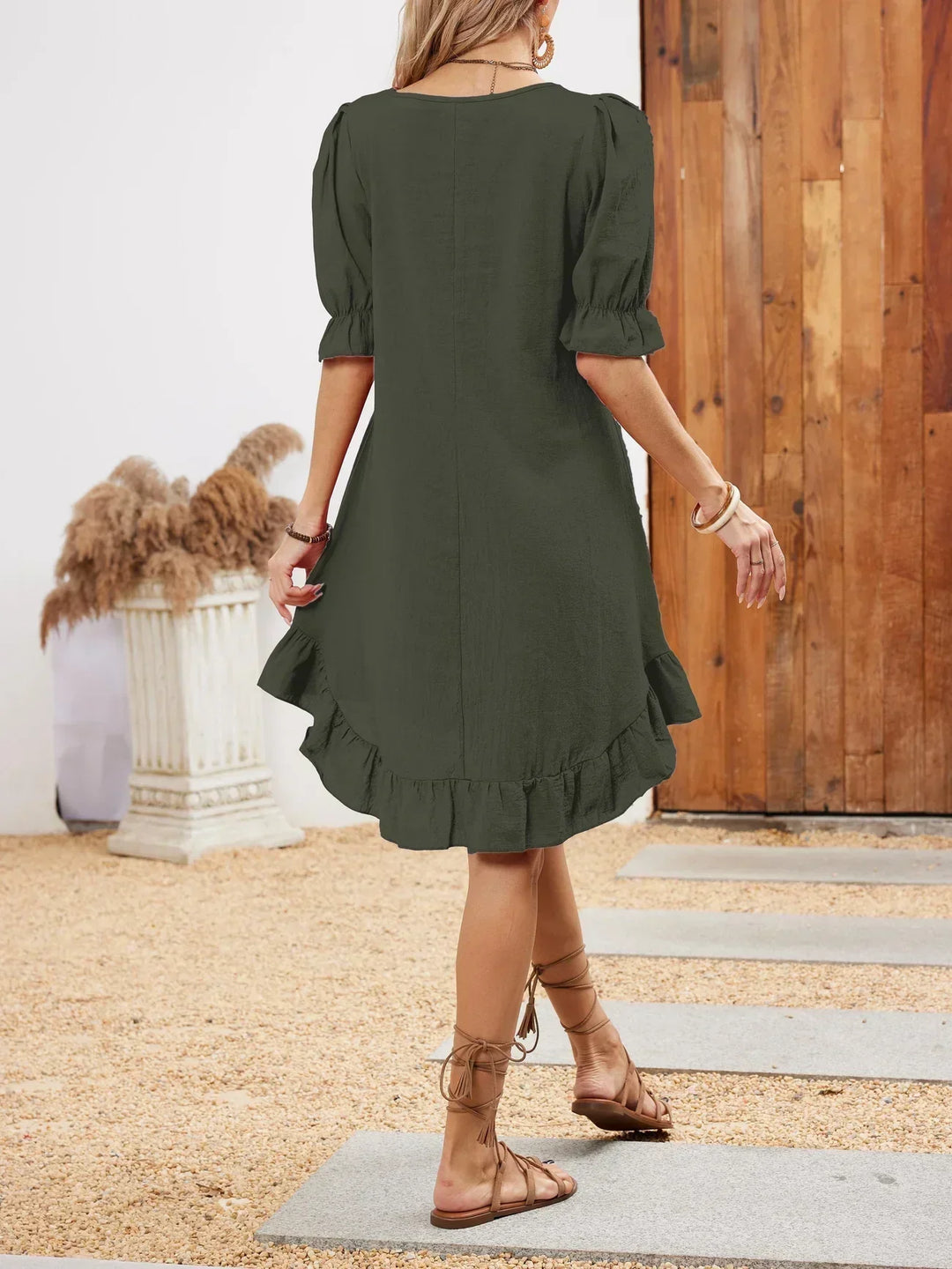 Evi - Half-Sleeve Casual Dress