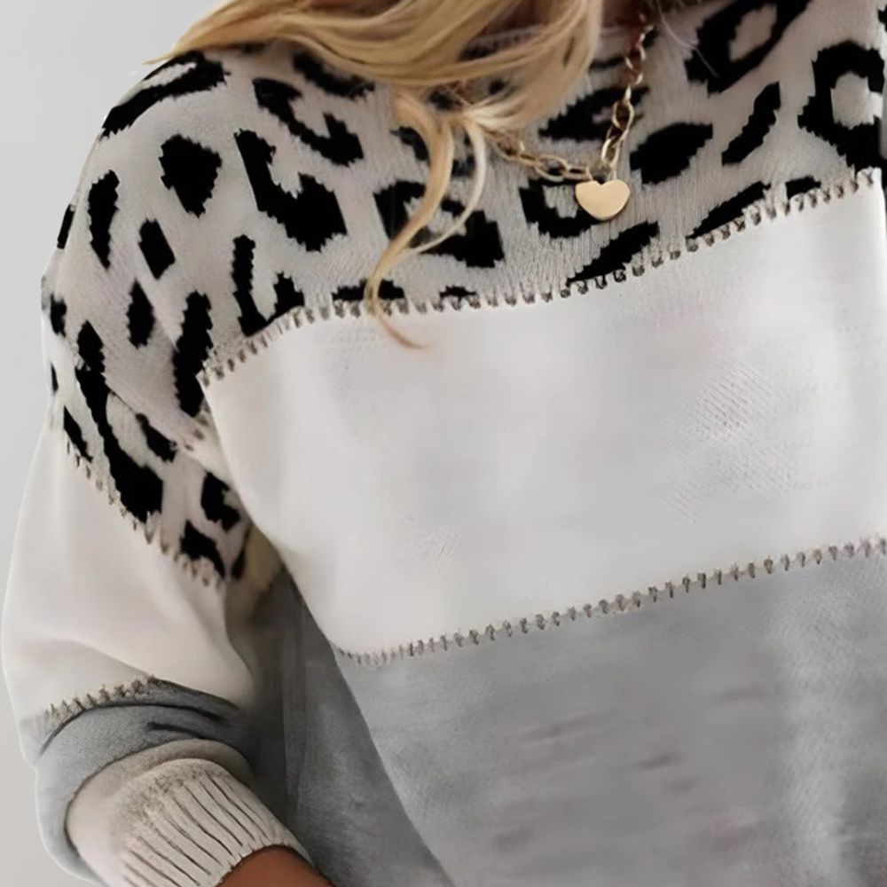 Victoria | Elegant Leopard Sweater