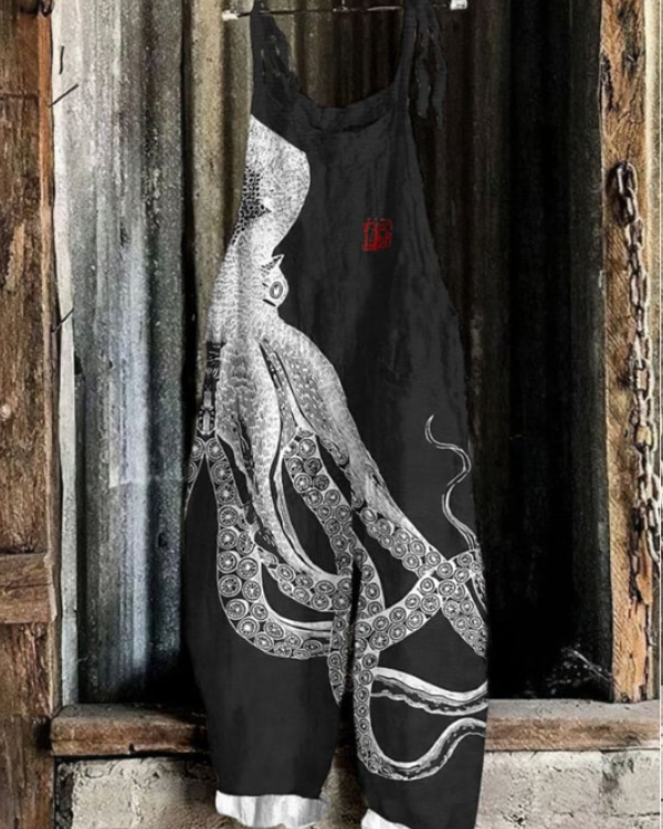 Solea | Lightweight artisanal overall in octopus style