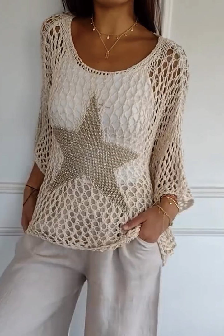 Larissa | Elegant Knit Sweater with Star