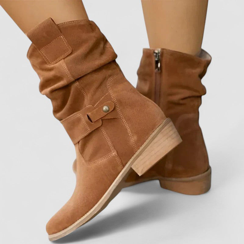 Victoria | Suede Orthopedic Ankle Boots