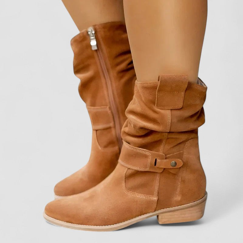 Victoria | Suede Orthopedic Ankle Boots