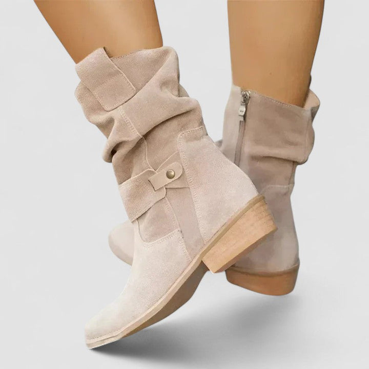 Victoria | Suede Orthopedic Ankle Boots