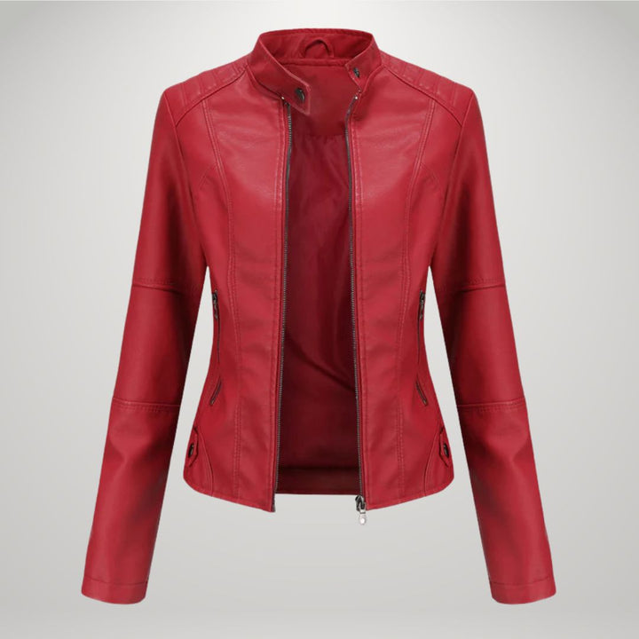 Karolina | Slim Faux Leather Jacket
